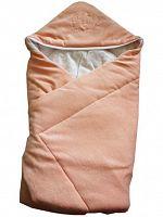 Конверт-одеяло велюр с вышивкой, 2157 персик