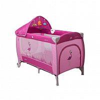 Манеж-кровать COTO BABY Samba Lux, розовый