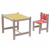 Набор детской мебели "Малыш-2" (стол+стул) Лимпопо+бежевая столешница