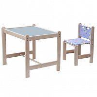 Набор детской мебели "Малыш-2" (стол+стул) Утки синие+синяя столешница